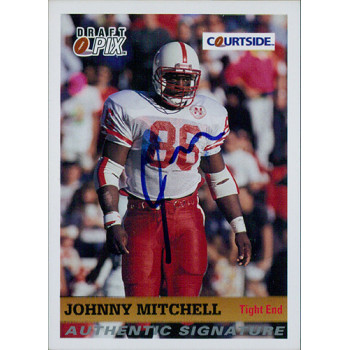 Johnny Mitchell Nebraska Cornhuskers 1992 Courtside Draft Pix Signed Card #75
