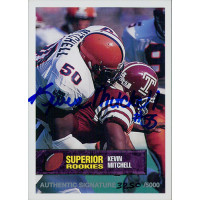 Kevin Mitchell Syracuse Orange 1994 Superior Rookies Autographed Card /5000 #51 Kevin Mitchell Syracuse Orange 1994 Superior Rookies Autographed Card /5000 #51