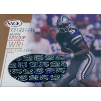 Quincy Morgan Signed 2001 SAGE Bronze Football Card #A32 /650