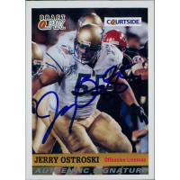 Jerry Ostroski Tulsa Golden Hurricane 1992 Courtside Draft Pix Signed Card #96 Jerry Ostroski Tulsa Golden Hurricane 1992 Courtside Draft Pix Signed Card #96