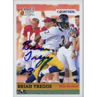 Brian Treggs California Bears 1992 Courtside Draft Pix Signed Card #19
