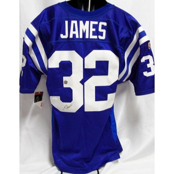 Edgerrin James Signed Indianapolis Colts Wilson Authentic Jersey JSA Authentic