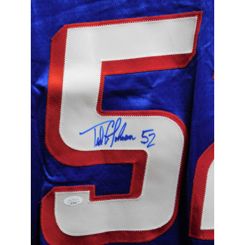 Ted Johnson New England Patriots Signed Authentic Pro Jersey JSA Authenticated