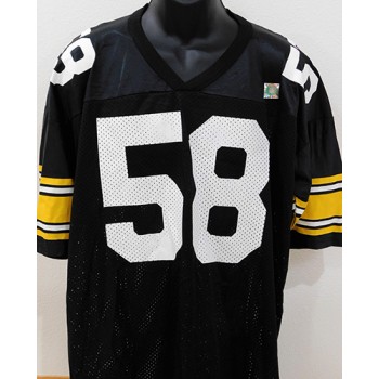 Jack Lambert Signed Pittsburgh Steelers Replica Jersey JSA Authenticated
