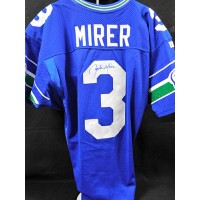 Rick Mirer Signed Seattle Seahawks Authentic Jersey JSA Authenticated