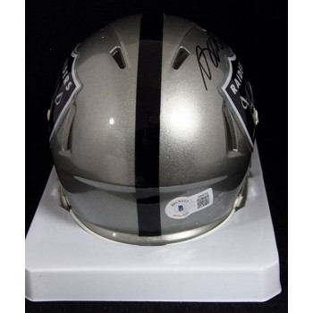 Davante Adams Las Vegas Raiders Signed Mini Helmet BAS Authenticated Beckett