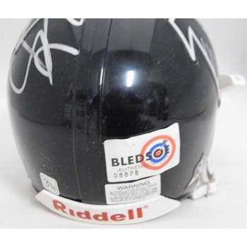 Tim Dwight Atlanta Falcons Signed Riddell Mini Helmet Bledsoe Authenticated