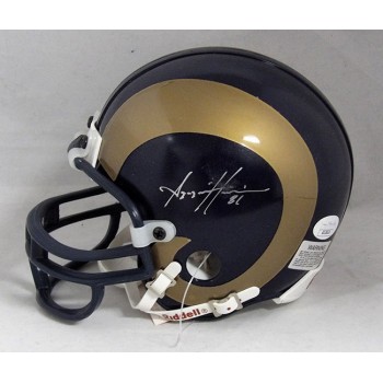Az-Zahir Hakim St. Louis Rams Signed Mini Helmet JSA Authenticated Smudging