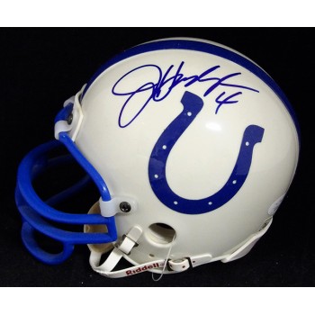 Jim Harbaugh Indianapolis Colts Signed Mini Helmet JSA Authenticated