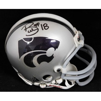 Bryan Hickman Kansas State Wildcats Signed Mini Helmet JSA Authenticated