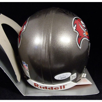 Keyshawn Johnson Tampa Bay Buccaneers Signed Authentic Mini Helmet JSA Authen