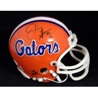 Jimmy Spencer Florida Gators Signed Mini Helmet JSA Authenticated
