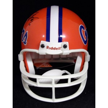 Jimmy Spencer Florida Gators Signed Mini Helmet JSA Authenticated