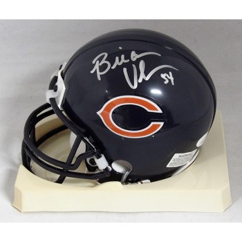 Brian Urlacher Chicago Bears Signed Riddell Mini Helmet JSA Authenticated