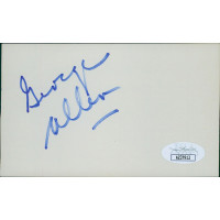 George Allen Washington Redskins Coach Signed 3x5 Index Card JSA Authenticated