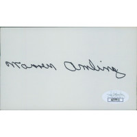 Warren Amling Ohio State Buckeyes Signed 3x5 Index Card JSA Authenticated Warren Amling Ohio State Buckeyes Signed 3x5 Index Card JSA Authenticated