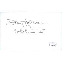 Donny Anderson Green Bay Packers Signed 3x5 Index Card JSA Authenticated