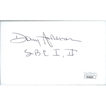 Donny Anderson Green Bay Packers Signed 3x5 Index Card JSA Authenticated Donny Anderson Green Bay Packers Signed 3x5 Index Card JSA Authenticated