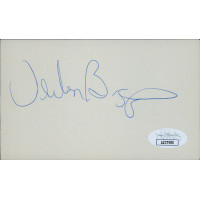 Verlon Biggs New York Jets Signed 3x5 Index Card JSA Authenticated Verlon Biggs New York Jets Signed 3x5 Index Card JSA Authenticated