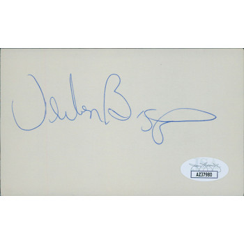 Verlon Biggs New York Jets Signed 3x5 Index Card JSA Authenticated Verlon Biggs New York Jets Signed 3x5 Index Card JSA Authenticated