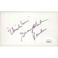 George Blanda Oakland Raiders Signed 3x5 Index Card JSA Authenticated