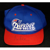 Drew Bledsoe New England Patriots Signed Adjustable Hat JSA Authenticated