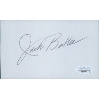 Jack Butler Pittsburgh Steelers Signed 3x5 Index Card JSA Authenticated