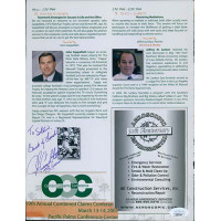 John Cappelletti Los Angeles Rams Signed 8.5x11 Magazine Page JSA Authenticated