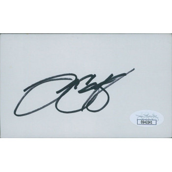David Carr Houston Texans Signed 3x5 Index Card JSA Authenticated