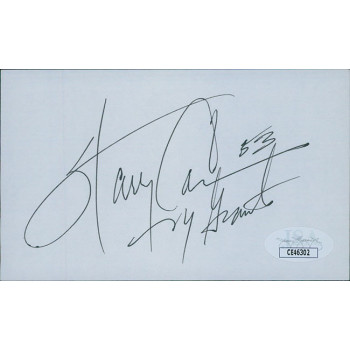 Harry Carson New York Giants Signed 3x5 Index Card JSA Authenticated