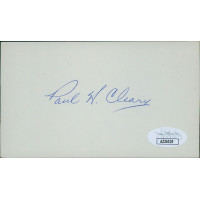 Paul Cleary USC Trojans Football Player Signed 3x5 Index Card JSA Authenticated