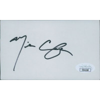 Mike Cofer San Francisco 49ers Signed 3x5 Index Card JSA Authenticated