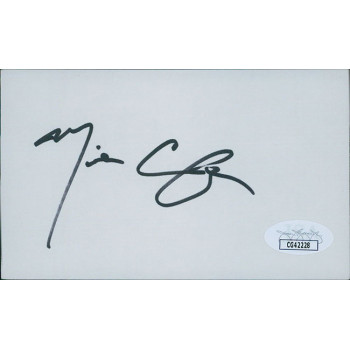 Mike Cofer San Francisco 49ers Signed 3x5 Index Card JSA Authenticated