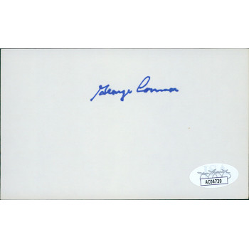 George Connor Chicago Bears Signed 3x5 Index Card JSA Authenticated George Connor Chicago Bears Signed 3x5 Index Card JSA Authenticated