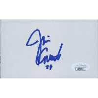 Jim Covert Chicago Bears Signed 3x5 Index Card JSA Authenticated