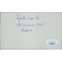 Sylvester Croom Alabama Crimson Tide Signed 3x5 Index Card JSA Authenticated Sylvester Croom Alabama Crimson Tide Signed 3x5 Index Card JSA Authenticated