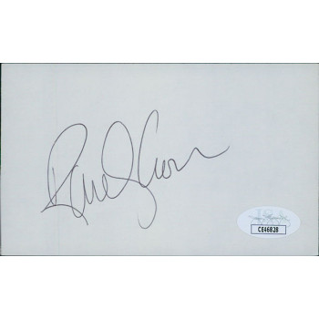 Randy Cross San Francisco 49ers Signed 3x5 Index Card JSA Authenticated