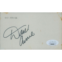 Dan Currie Green Bay Packers Signed 3x5 Index Card JSA Authenticated