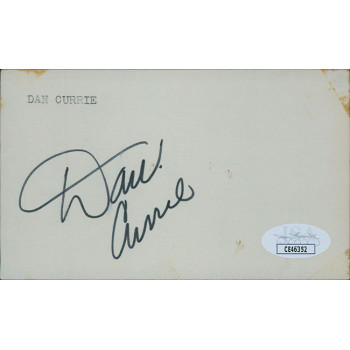 Dan Currie Green Bay Packers Signed 3x5 Index Card JSA Authenticated Dan Currie Green Bay Packers Signed 3x5 Index Card JSA Authenticated