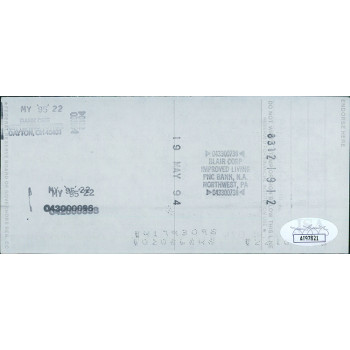 Weeb Ewbank New York Jets Signed Cancelled Check JSA Authenticated