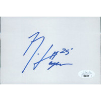 Nick Harper Indianapolis Colts Signed 4x6 Index Card JSA Authenticated