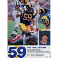 Mark Jerue Los Angeles Rams Signed 7.5x10 Cut Magazine Page JSA Authenticated