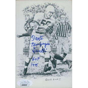 Dante Lavelli Cleveland Browns Signed 3.5x5.5 Postcard JSA Authenticated Dante Lavelli Cleveland Browns Signed 3.5x5.5 Postcard JSA Authenticated