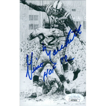 Gino Marchetti Baltimore Colts Signed Hall of Fame JSA Authenticated Gino Marchetti Baltimore Colts Signed Hall of Fame JSA Authenticated