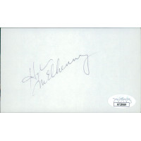 Hugh McElhenny San Francisco 49ers Signed 3x5 Index Card JSA Authenticated