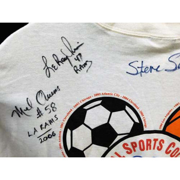 National Sports Convention Signed Shirt by 6 Players JSA Authenticated