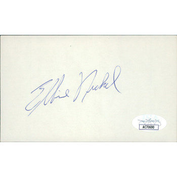 Elbie Nickel Pittsburgh Steelers Signed 3x5 Index Card JSA Authenticated Elbie Nickel Pittsburgh Steelers Signed 3x5 Index Card JSA Authenticated