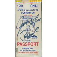 Green Bay Packers Jim Taylor and Paul Hornung Signed Ticket JSA Authenticated