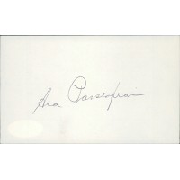 Ara Parseghian Notre Dame Fighting Irish Signed 3x5 Index Card JSA Authenticated