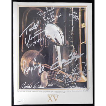 Oakland Raiders 1980 Signed Super Bowl XV Program by 8 JSA Authenticated